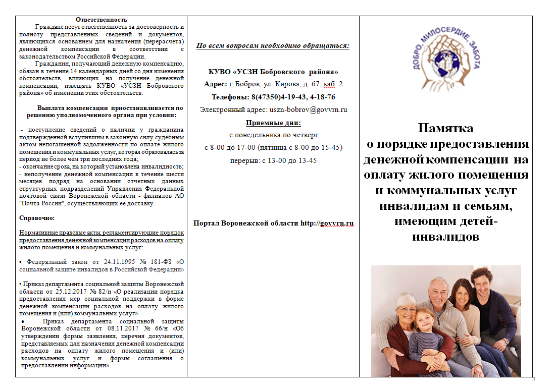 Как оформить компенсацию жкх инвалидам